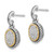 Shey Couture Sterling Silver with 14K Accent Antiqued Diamond Post Dangle Earrings QTC954