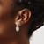 Shey Couture Sterling Silver with 14K Accent Antiqued Diamond Post Dangle Earrings QTC954