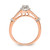 10k Rose Gold Halo 1/3 carat Diamond Complete Engagement Ring RM6382E-036-0RAA