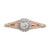 10k Rose Gold Halo 1/3 carat Diamond Complete Engagement Ring RM6382E-036-0RAA