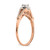 10k Rose Gold Halo 1/3 carat Diamond Complete Engagement Ring RM6382E-036-0RAA