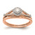 10k Rose Gold Halo 1/3 carat Diamond Complete Engagement Ring RM6382E-036-0RAA