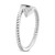 White Ice Sterling Silver Rhodium-plated Diamond Arrow Ring QW507-6