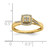 10k Yellow Gold Square Halo Cluster 1/6 carat Diamond Complete Engagement Ring RM6386E-016-0YAA