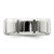 Sterling Silver Rhodium-plated 8mm Polished Fancy Band Size 13.5 QWB121RH-13.5