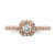 14K Rose Gold Lab Grown VS/SI FGH Dia Complete Engagement Ring RM6429E-030-CRLG