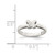 Sterling Silver Rhodium-plated Polished Butterfly Children's Ring QR4458-4