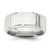 Sterling Silver Rhodium-plated 8mm Polished Fancy Band Size 13 QWB121RH-13