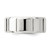 Sterling Silver Rhodium-plated 8mm Polished Fancy Band Size 13 QWB121RH-13