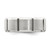 Sterling Silver Rhodium-plated 8mm Brushed Fancy Band Size 9 QWB121BRH-9