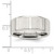 Sterling Silver Rhodium-plated 8mm Brushed Fancy Band Size 9 QWB121BRH-9