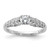 10K White Gold Lab Grown Diamond VS/SI FGH Complete Engagement Ring RM6149E-040-C0WLG