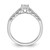 10K White Gold Lab Grown Diamond VS/SI FGH Complete Engagement Ring RM6149E-040-C0WLG