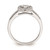 10k White Gold Heart Halo Cluster 1/4 carat Diamond Complete Engagement Ring RM6394E-027-0WAA