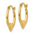 14K Heart Hoop Earrings TL733