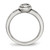 Chisel Stainless Steel Polished CZ Ring SR577-6