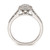 10k White Gold Halo Cluster 1/6 carat Diamond Complete Engagement Ring RM6393E-016-0WAA