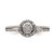 10k White Gold Halo Cluster 1/6 carat Diamond Complete Engagement Ring RM6393E-016-0WAA