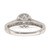 10k White Gold Halo Cluster 1/6 carat Diamond Complete Engagement Ring RM6393E-016-0WAA