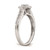 10k White Gold Halo Cluster 1/6 carat Diamond Complete Engagement Ring RM6393E-016-0WAA
