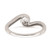10k White Gold Bypass 1/5 carat Diamond Complete Engagement Ring RM6383E-018-0WAA