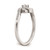 10k White Gold Bypass 1/5 carat Diamond Complete Engagement Ring RM6383E-018-0WAA