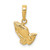 10K Praying Hands Pendant 10C4417