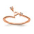 10k Rose Gold 1/20 carat Diamond Complete Wedding Band RM6390B-004-0RAA