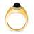 14K Lab Grown VS/SI FGH Dia and Oval Onyx Men's Ring RM7319-OX-028-YLG