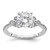 14K White Gold Lab Grown Diamond VS/SI GH, Semi-Mount Engagement Rin RM7815E-150-WLG