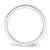 Sterling Silver Rhodium-plated 2mm Flat Size 5 Band QWFB020RH-5