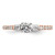 14K Rose & White Gold Lab Grown Diamond VS/SI FGH Complete Engagement Ring RM6515E-038-CRLG