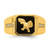 14k Onyx and Diamond Eagle Mens Ring RM7484-OX-005-YA