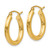 14k Polished 3mm Tube Hoop Earrings T938
