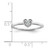 14K White Gold White Topaz Heart Ring RM7397-WT-W