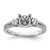 14K White Gold Lab Grown Diamond VS/SI FGH Semi-Mount Eng Ring RM7841E-100-WLG