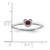 14K White Gold Created Ruby Heart Ring RM7397-CRU-W