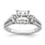 14K White Gold Lab Grown Diamond VS/SI FGH Semi-Mount Eng Ring RM7842E-150-WLG