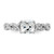 14K White Gold Lab Grown Diamond VS/SI FGH Semi-mount Engagement Rin RM9104E-100-7WLG