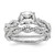 14K White Gold Lab Grown Diamond VS/SI FGH Semi-mount Engagement Rin RM9104E-100-7WLG