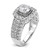 14K White Gold Lab Grown Diamond VS/SI FGH Semi-mount Engagement Rin RM8716E-100-WLG