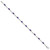 Sterling Silver Rhodium-plated Amethyst Bracelet QX843AM
