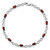 Sterling Silver Rhodium-plated Garnet Bracelet QX837GA