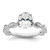 14K White Gold Lab Grown Diamond VS/SI FGH Semi-mount Engagement Rin RM9097E-100-7WLG