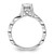 14K White Gold Lab Grown Diamond VS/SI FGH Semi-mount Engagement Rin RM9097E-100-7WLG