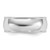 10k White Gold 8mm Milgrain Half Round Wedding Band Size 10 1WM080-10