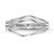 14k White Gold Polished 4-Bar Ring R608