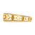 14k Diamond Shapes Toe Ring R548