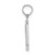 10K White Gold Polished T Script Initial Charm 10K6422WT