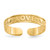 14K Polished LOVE and Hearts Toe Ring R551